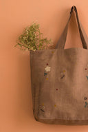 Linen Poetry Tote Bag
