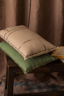 Linen Fern Pillowcase-Oatmeal