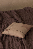 Linen Nestle Cushion Cover-Oatmeal