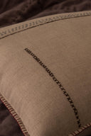 Linen Nestle Cushion Cover-Oatmeal