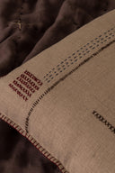 Linen Nestle Cushion Cover-Oatmeal