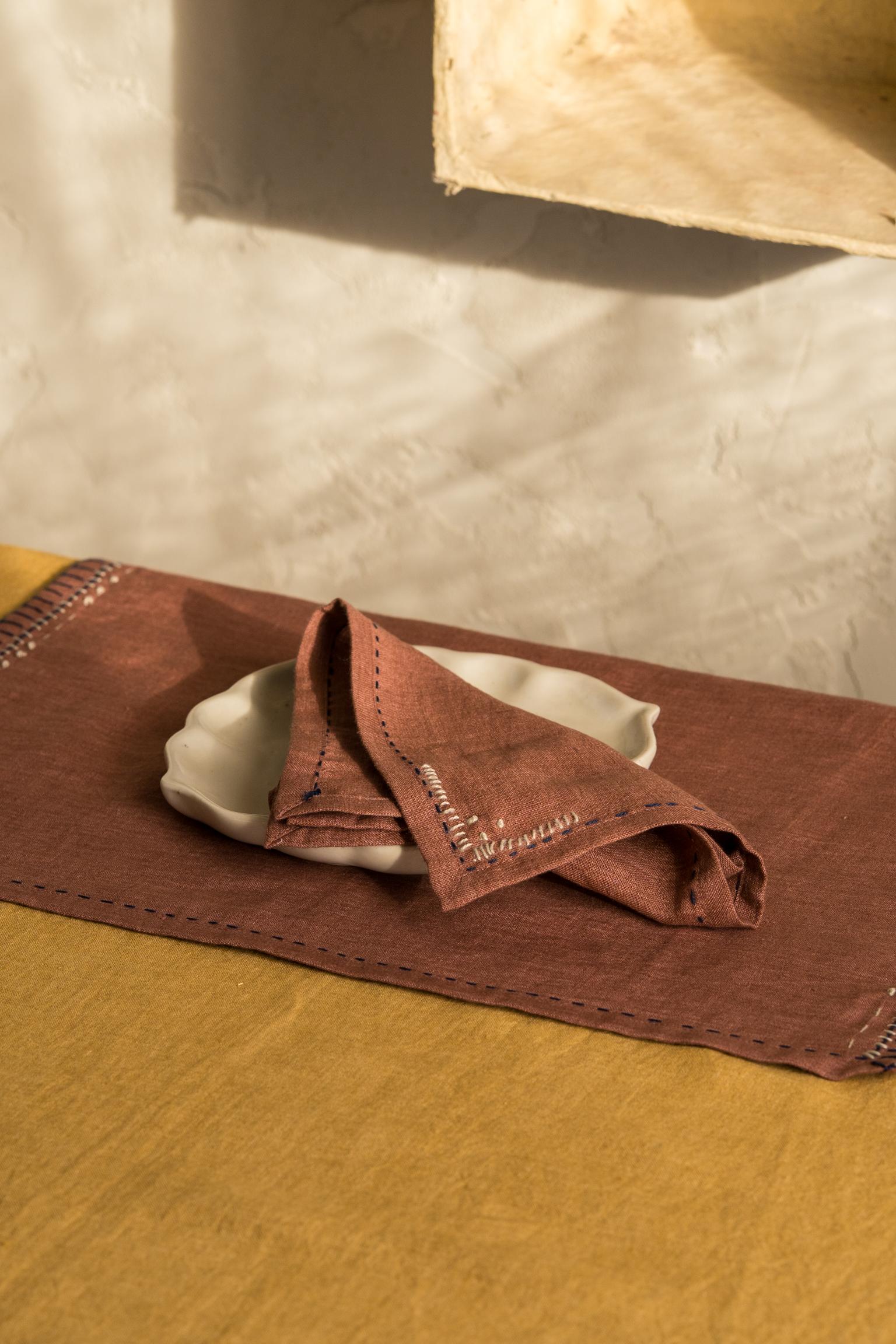 Linen Fern Napkin Set