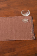 Linen Nestle Placemat Cinnamon Brown