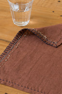 Linen Nestle Placemat Cinnamon Brown
