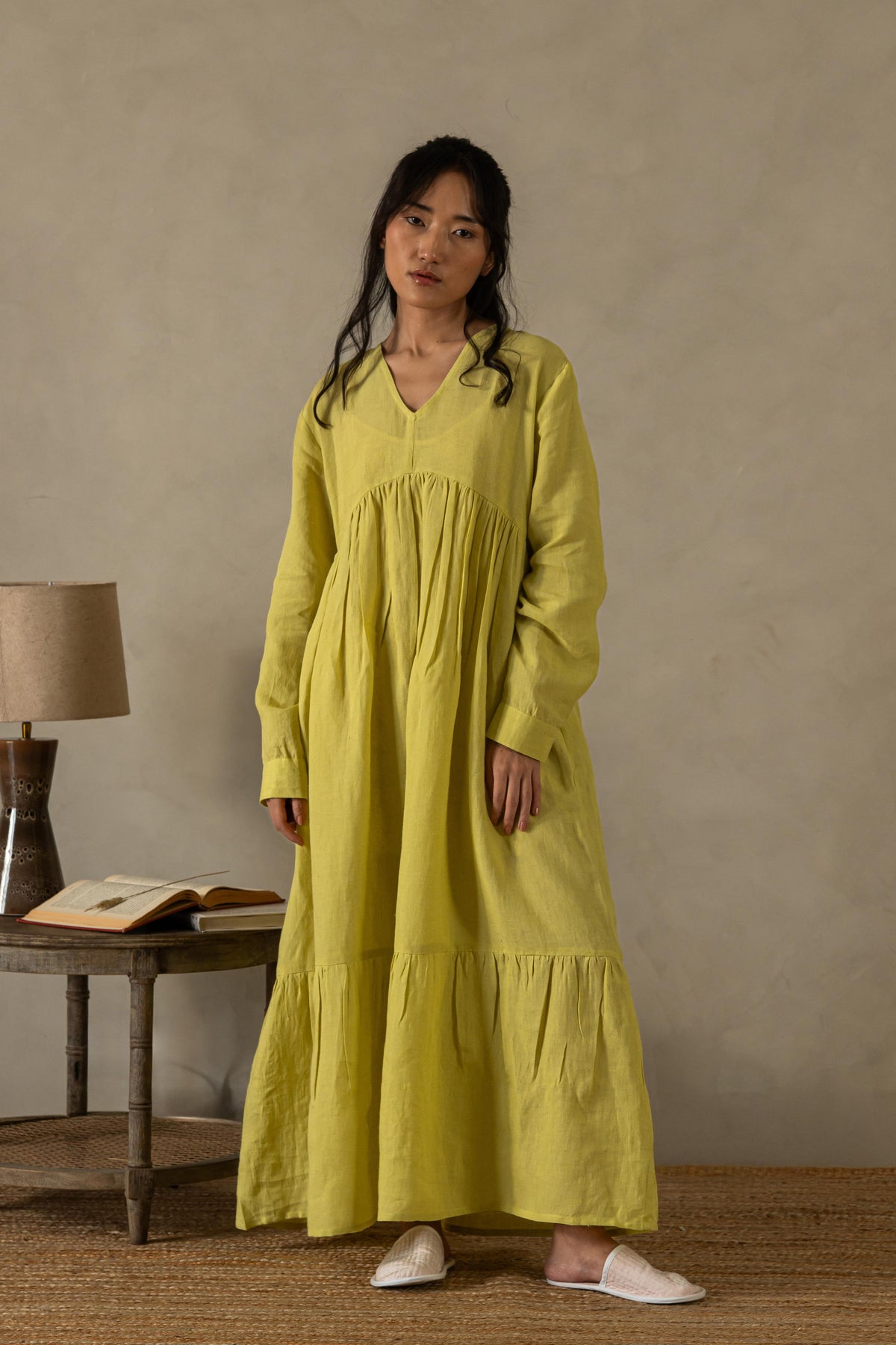 Linen Harbor Maxi Dress