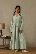 Linen Harbor Maxi Dress