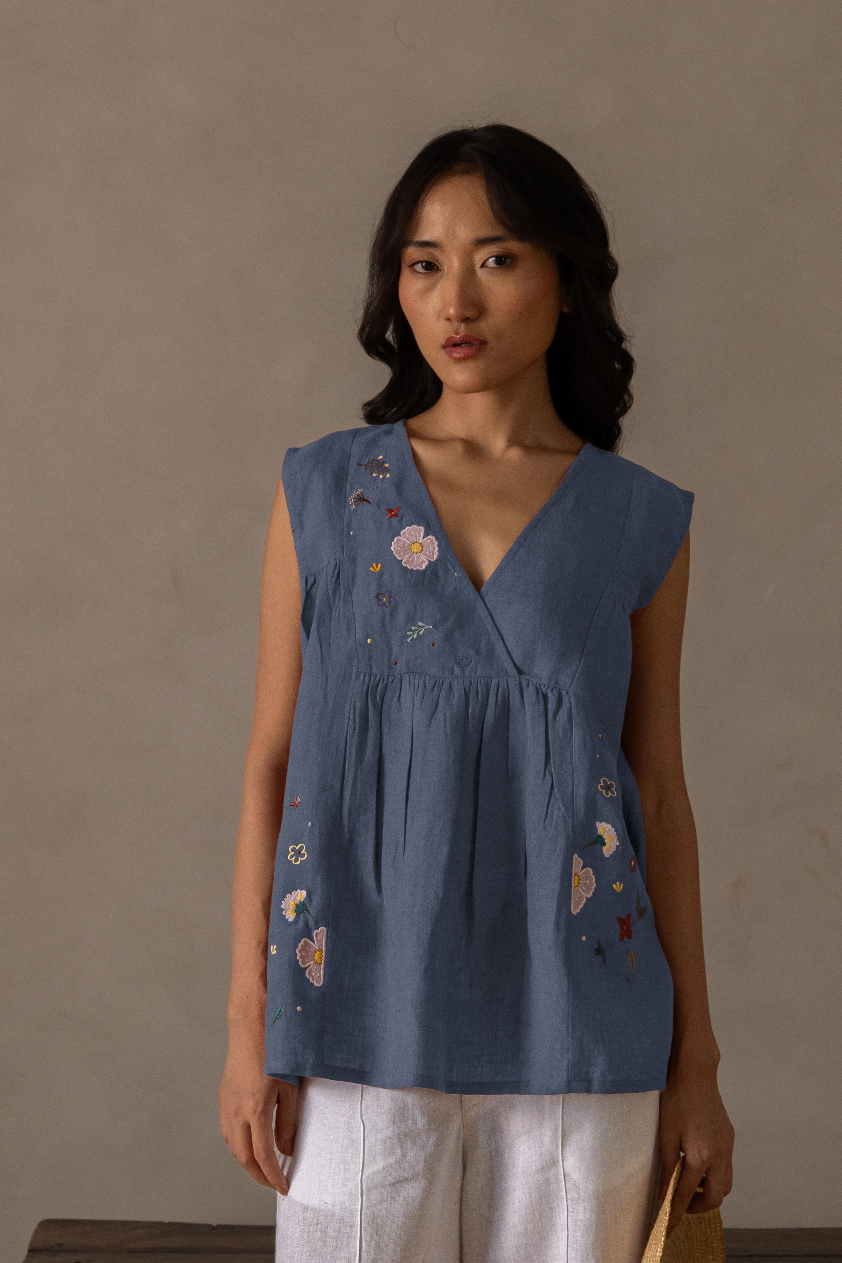 Linen Rose Top
