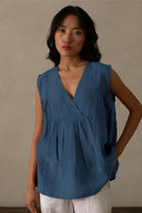 Linen Noir Top