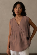 Linen Noir Top