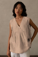 Linen Noir Top