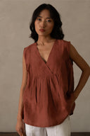 Linen Noir Top