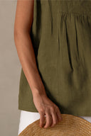 Linen Noir Top