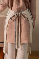 Linen Denise Tie Knot Apron