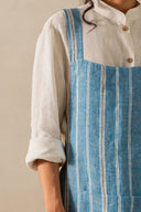 Linen Althea Cross Back Apron