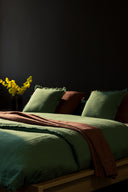 Linen Fringe Me Kantha Duvet Cover
