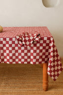 Linen Chequers Tablecloth