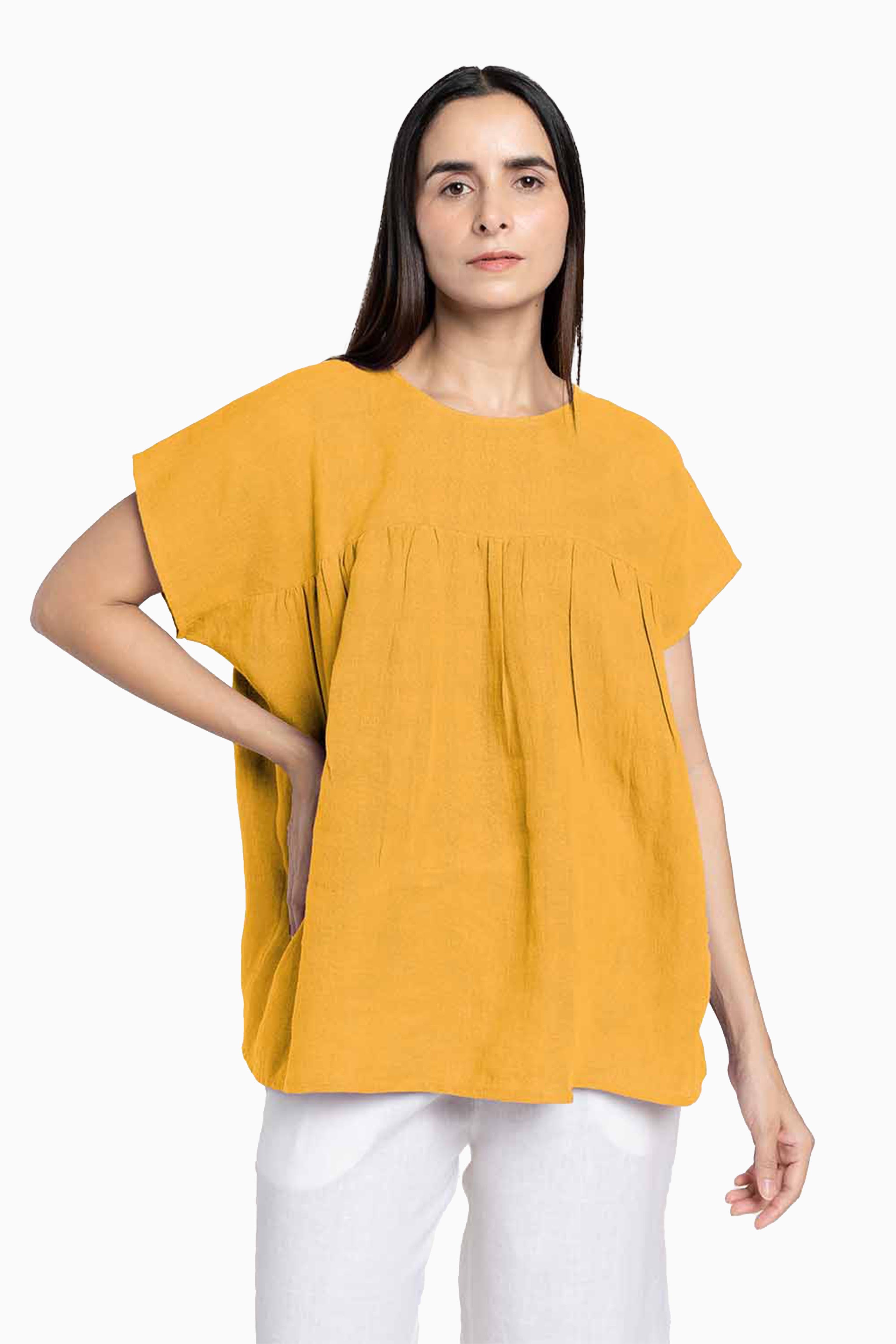 Linen Pearl Top