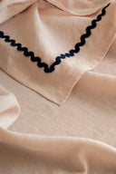 Linen Blue Lace Tablecloth