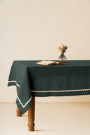 Linen Natural Lace Tablecloth