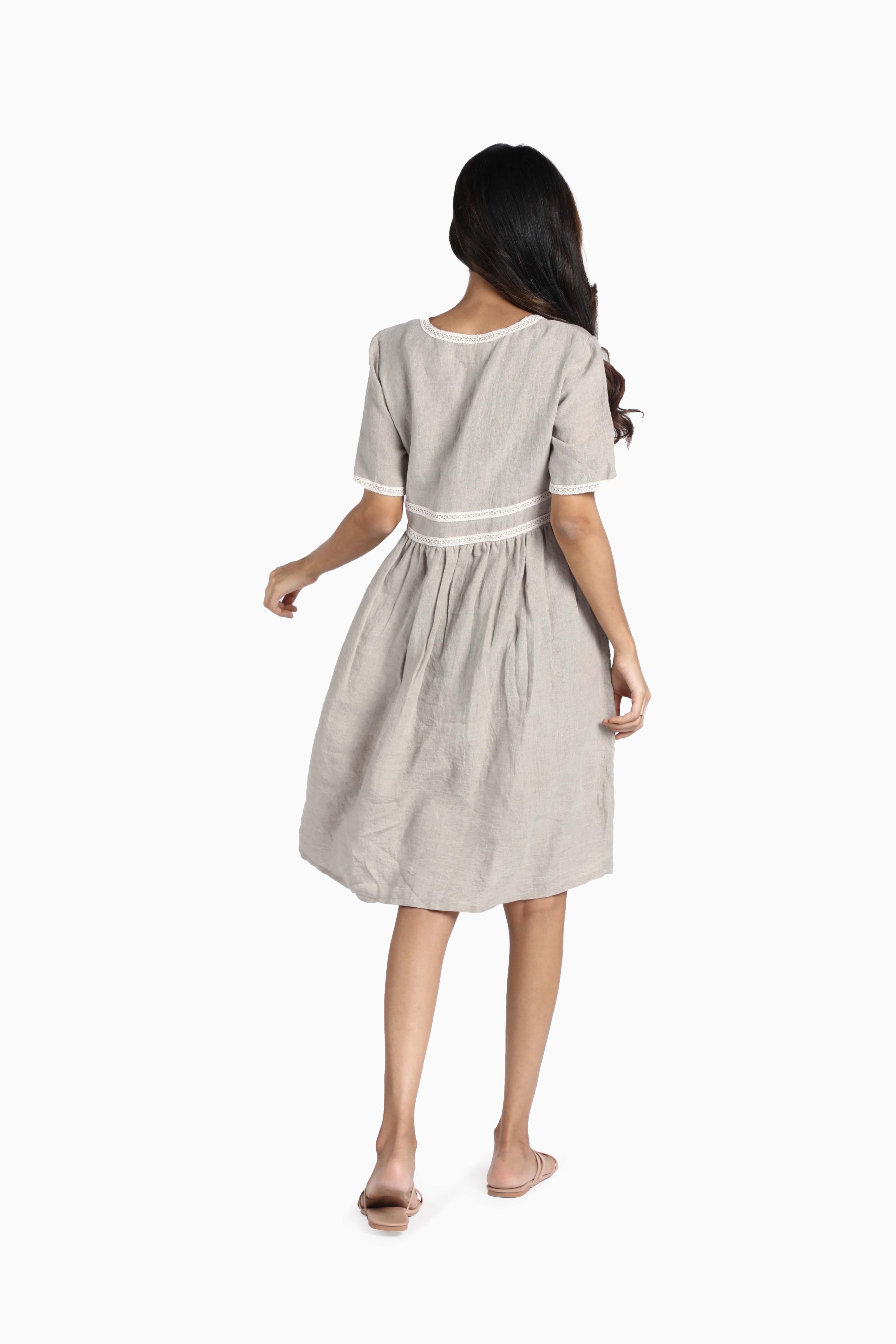 Linen Alchemy Midi Dress