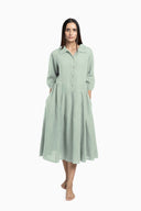 Linen Magnolia Dress