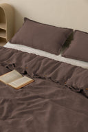 Linen Fringe Me Kantha Duvet Cover