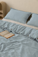 Linen Fringe Me Kantha Duvet Cover