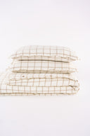 Linen Lenore Duvet Cover (Natural Checks)