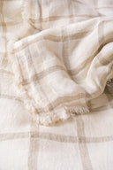Linen Lenore Duvet Cover (Natural Checks)