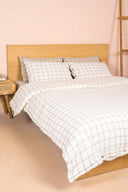 Linen Lenore Duvet Cover (Natural Checks)