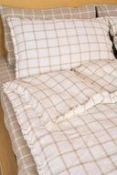 Linen Lenore Duvet Cover (Natural Checks)