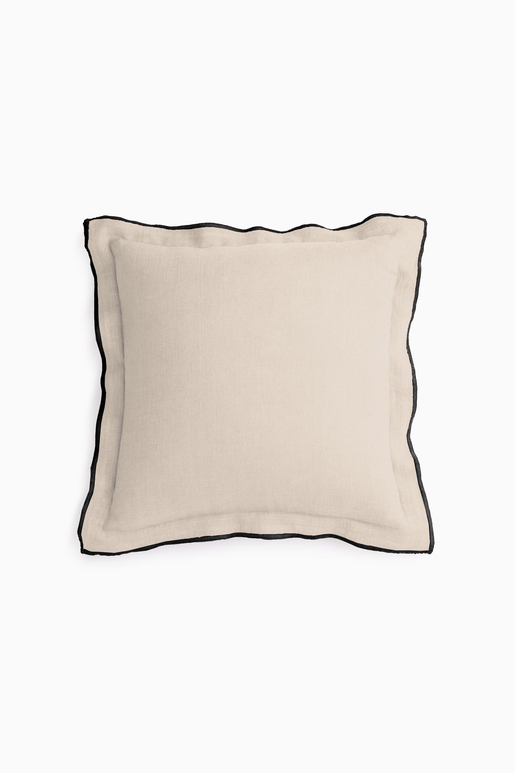 Linen Black Needled Cushion Cover