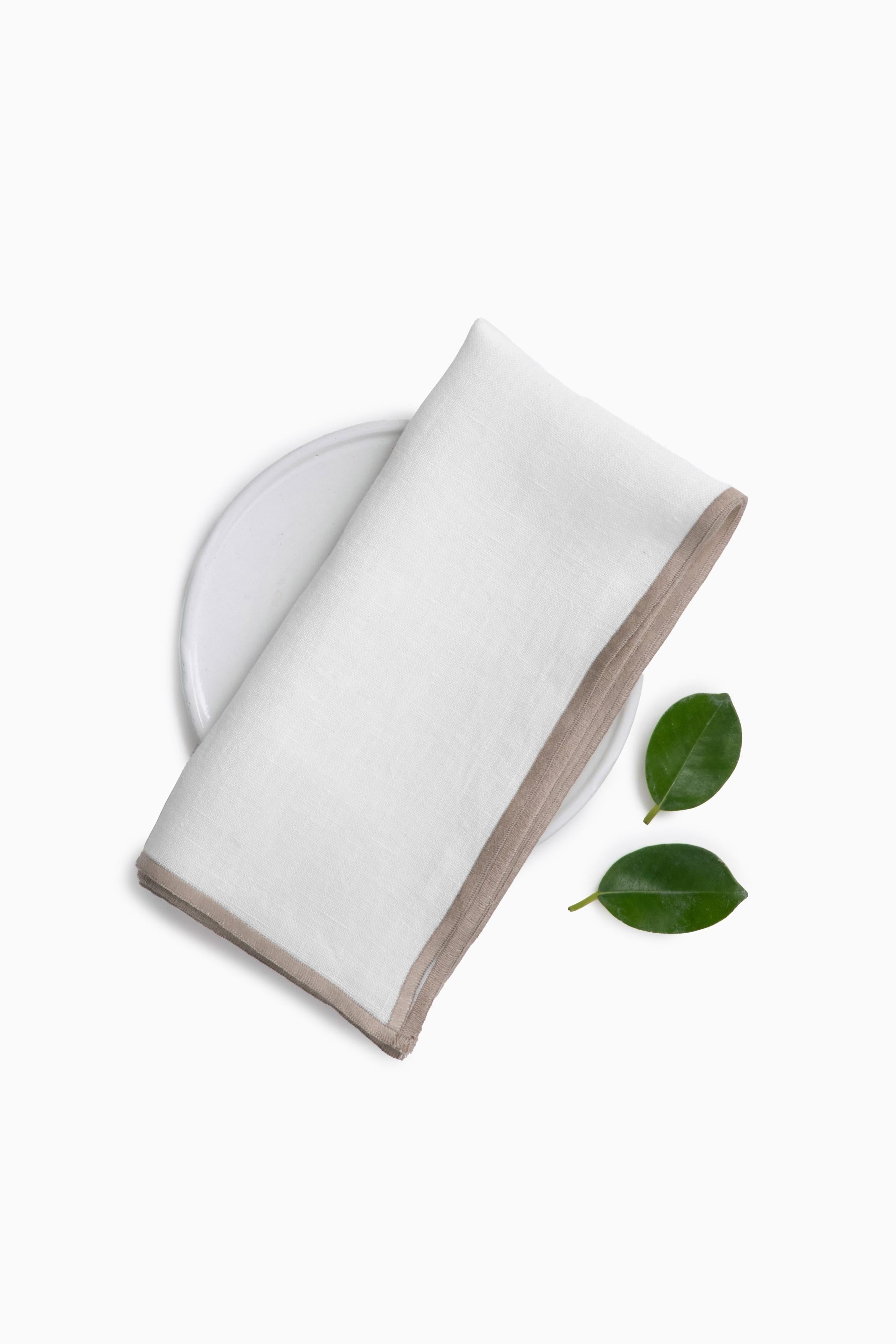 Linen Natural Needled Napkin Set