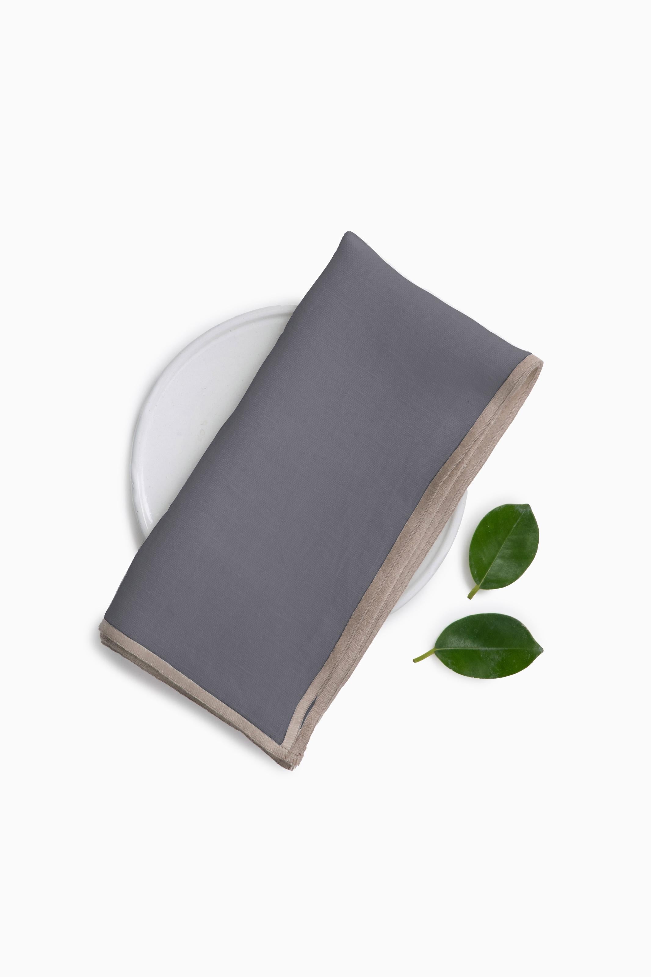Linen Natural Needled Napkin Set