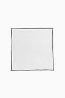 Linen Black Needled Napkin Set