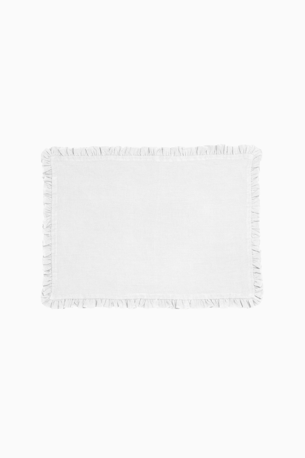 Linen Ruffle Medley Placemat Set
