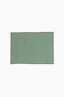 Linen Black Needled Placemat Set