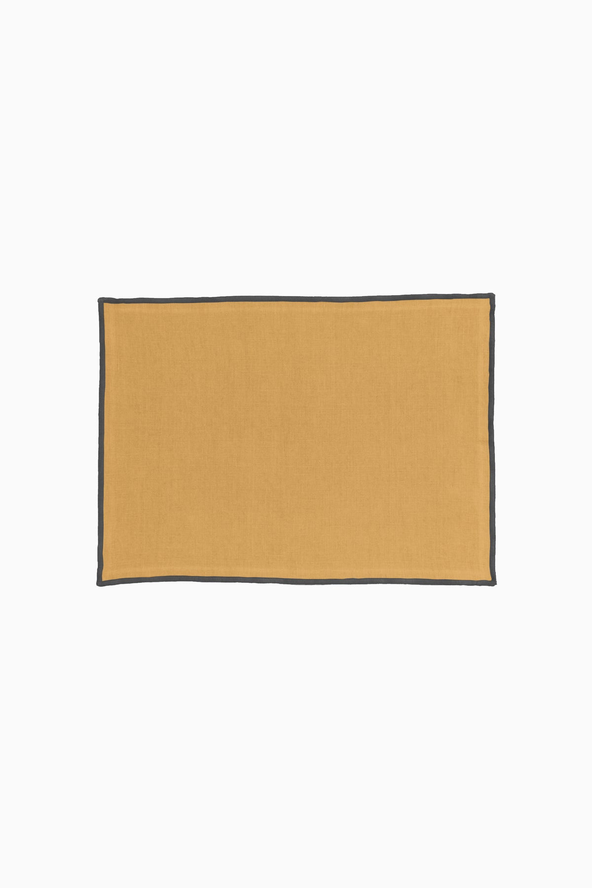 Linen Black Needled Placemat Set