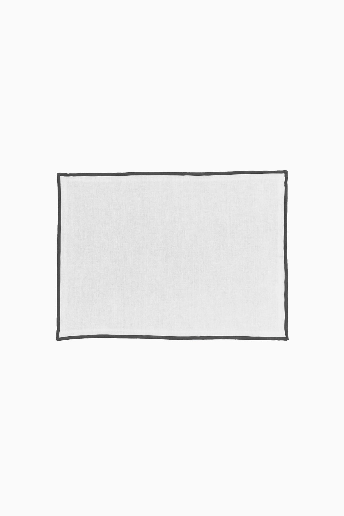 Linen Black Needled Placemat Set