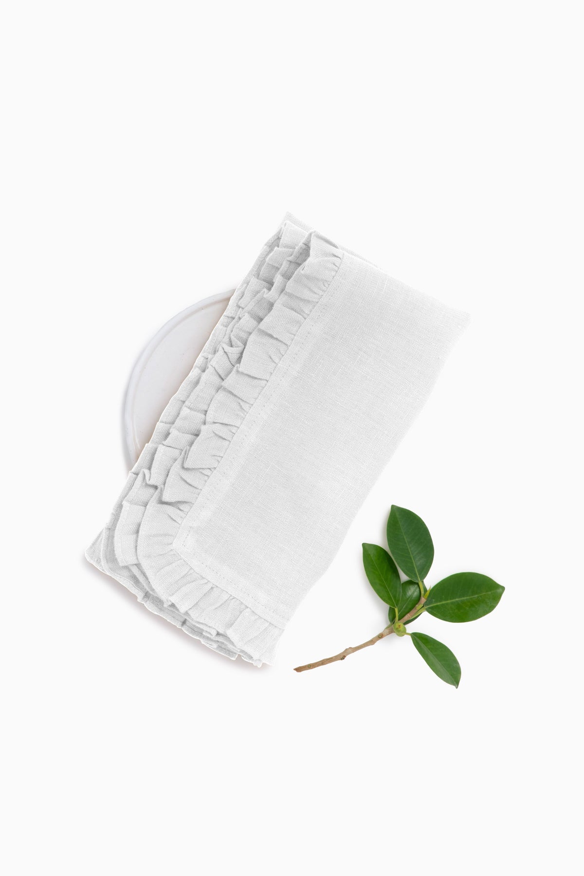 Linen Ruffle Medley Napkin Set