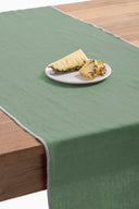 Linen Grey Needled Table Runner