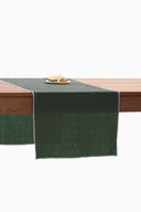 Linen Grey Needled Table Runner