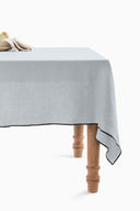 Linen Black Needled Tablecloth