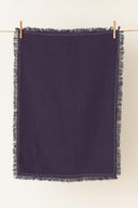 Linen Fringe Me Kantha Kitchen Towel