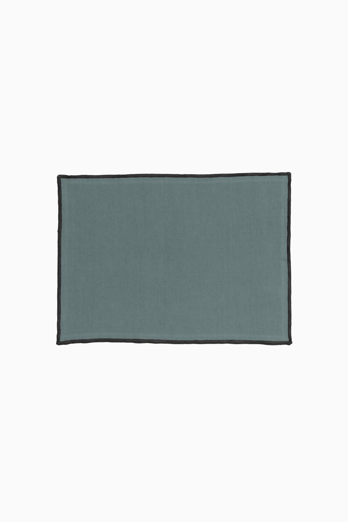 Linen Black Needled Placemat Set