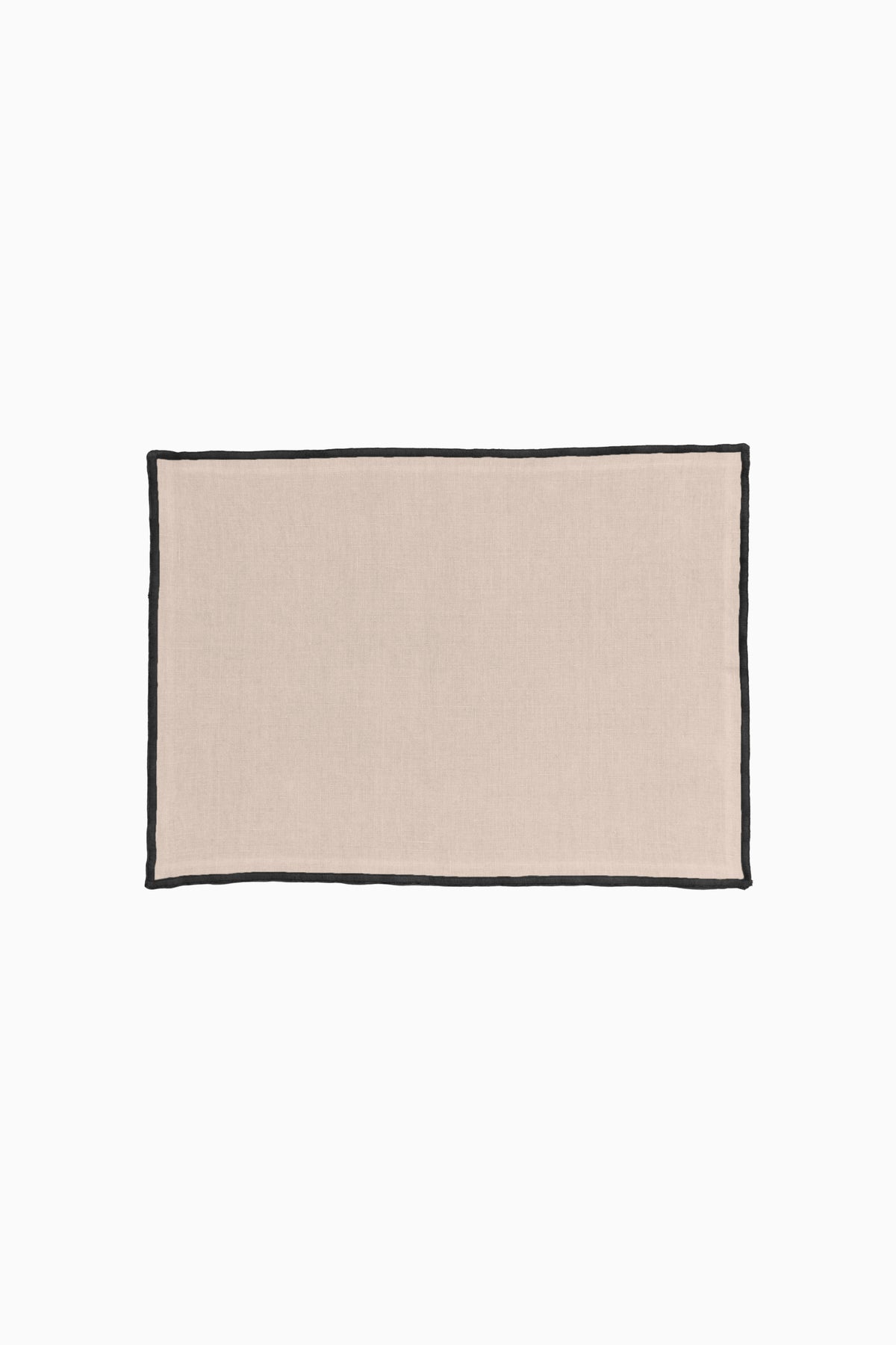 Linen Black Needled Placemat Set