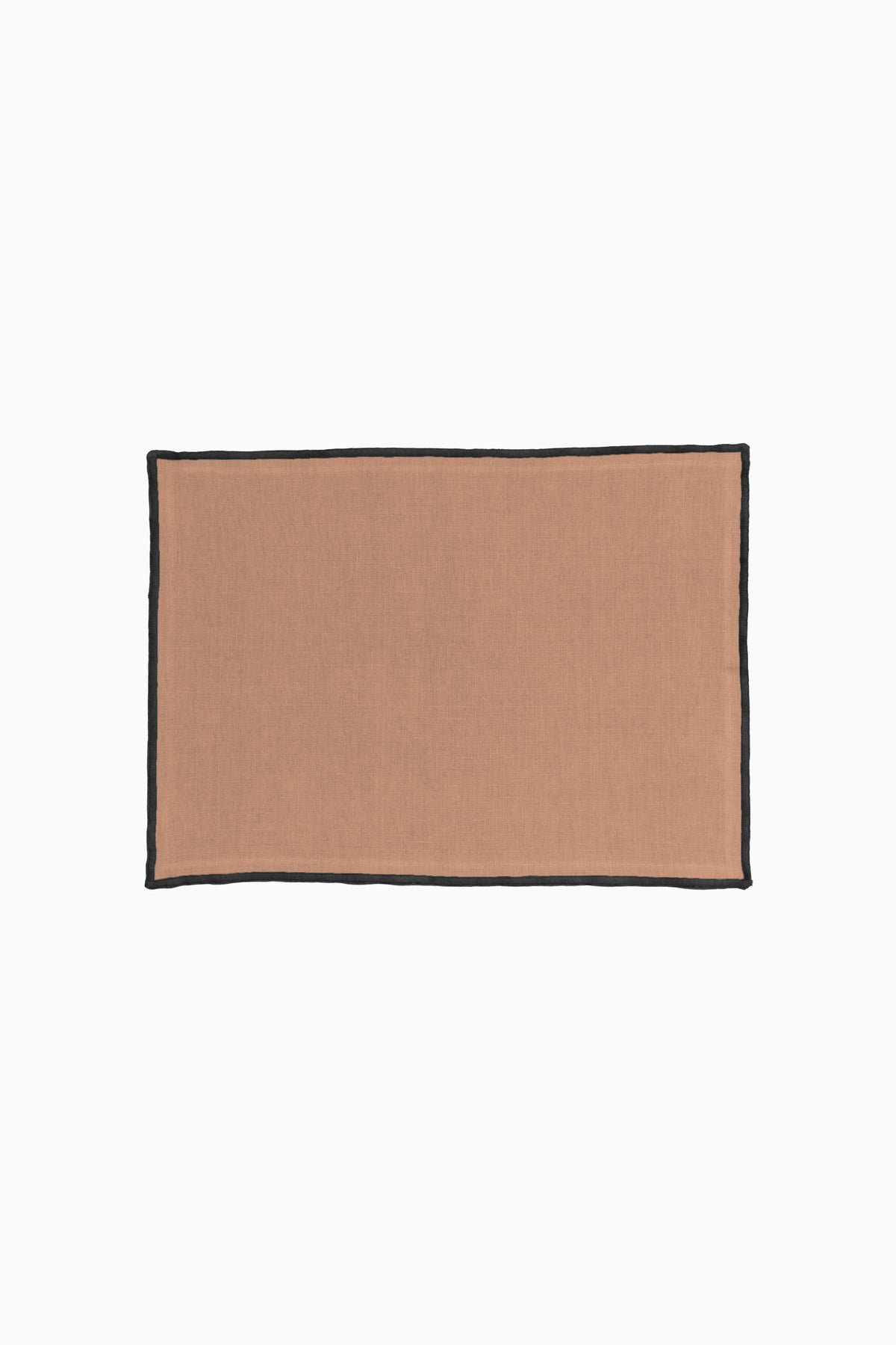 Linen Black Needled Placemat Set