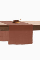 Linen Fringe Me Good Table Runner