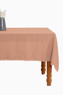 Linen Fringe Me Good Tablecloth