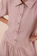 Linen Magnolia Dress